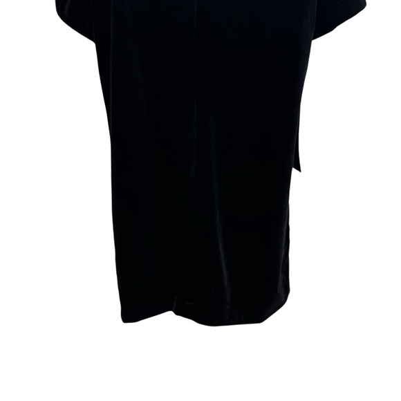 Pomander Place NEW Black Velvet Mae Short Sleeve Party Cocktail Mini Dress Large - Picture 9 of 11